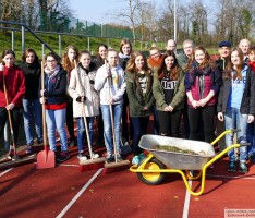 Samstag: Germanenlauf in St. Ilgen – </br>Stadion wurde geputzt und vorbereitet