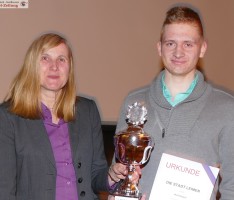 Spitzenschwimmer Maik Böpple zum vierten Mal in Folge Leimens Sportler des Jahres