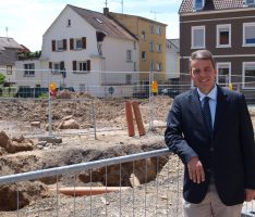 Leimener Rathausstraße derzeit gesperrt – Maßnahmen laufen im Zeitplan