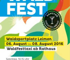 Am Wochenende ist wieder Liedertafel Waldfestzeit –