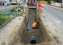 Verlegung der Wasser-Hauptleitung in der Tinqueux-Allee in Leimen