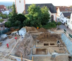 Baustelle in der Leimener Rathausstraße geht voran – Arbeiten im Zeitplan