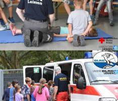 Ferienprogramm zu Gast bei DRK und DLRG