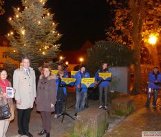 Adventszeit kann kommen: Weihnachtsbäume in Dilje und Leimen aufgestellt