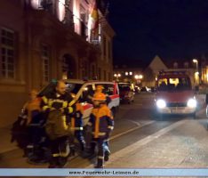 Absicherung des Martinsumzugs in Leimen-Mitte