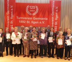 125 Jahre TV Germania St. Ilgen  – </br>Jubiläumsjahr startete mit Ehrungsabend