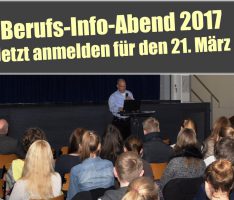 Berufs-Info-Abend am FEG: Jetzt anmelden für den 21. März 2017