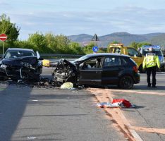 Leimen: Frau verstirbt an schweren Verletzungen nach Verkehrsunfall auf der B3
