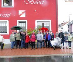 Cäcilia-Wanderer trotzten dem Regen – Einkehrschwung im Restaurant Bauer