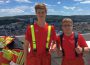 Zwei Sandhäuser Feuerwehrleute erfolgreich beim 22-Stock Treppenlauf