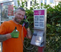 Kerwevorbereitungen im Stadtzentrum von Leimen