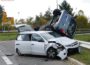 Sandhausen: Zwei Verletzte bei spektakulärem Verkehrsunfall
