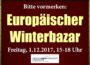 Europäischer Winterbazar des Friedrich-Ebert-Gymnasiums am 1. Dezember