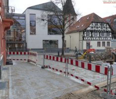 Vorplatz des Gasthaus Krone weist die Zukunft des Leimener Rathausplatzes