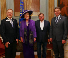 Stilvoller Neujahrsempfang des Lion Clubs im Spiegelsaal des Leimener Palais Seligmann