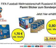 Fußball-WM: Original Panini Sammelbilder zum Großhandelspreis