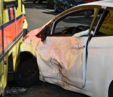 Rohrbach-Süd: Unfall mit Rettungswagen </br>Vier Verletzte, drei davon schwer