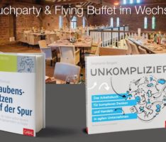 Freitag, 20. April im Landgut Lingental: Buchparty & Flying Buffet im Wechsel