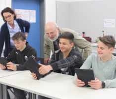 Mobiles Lernen mit Tablet-Computern am Fr.-Ebert-Gymnasium Sandhausen