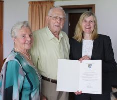 Eiserne Hochzeit Bernhardine und Elmar Dornschneider