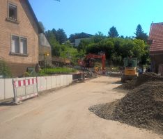 Baustelle Lingental: Alte Linde ist innen hohl und muss gefällt werden