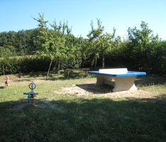 Lingentaler Spielplatz Kastanienbuckel erhält neue Tischtennisplatte