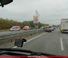 Einsatz für die Schnelleinsatzgruppe Transport  auf der A6