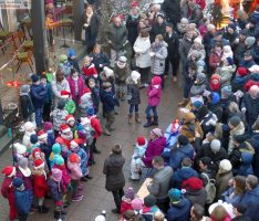 Perfektes Winterwetter sogar mit Schnee zum Gauangellocher Adventssingen