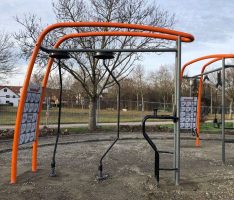 Der Bau der neuen Calisthenics-Anlage in Leimen schreitet voran