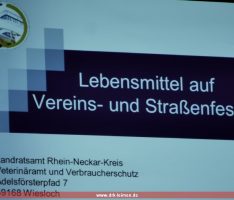 DRK Leimen bei Fortbildung Lebensmittel auf Vereins- und Straßenfesten