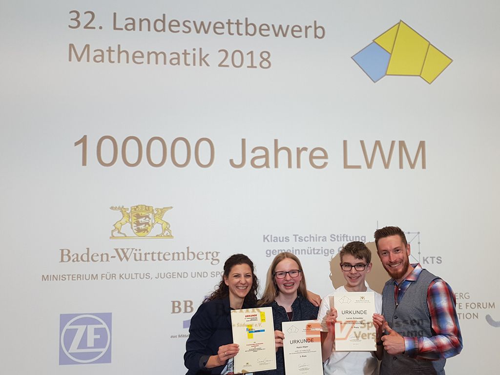 Friedrich-Eber-Gymnasium beim Landeswettbewerb Mathematik erfolgreich