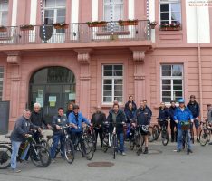 Mit  OB Reinwald per Fahrrad auf Radweg-Inspektionstour in und um Leimen