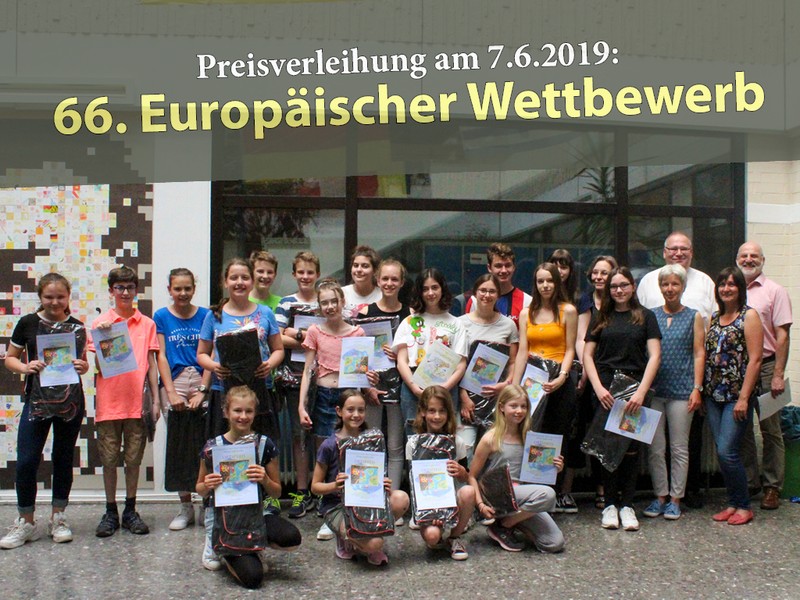 66. Europäischer Wettbewerb 2019- Preisträger des Friedrich-Ebert-Gymnasiums