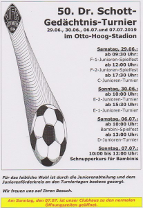 50. Dr. Schott-Gedächtnis-Turnier im Otto-Hoog-Stadion