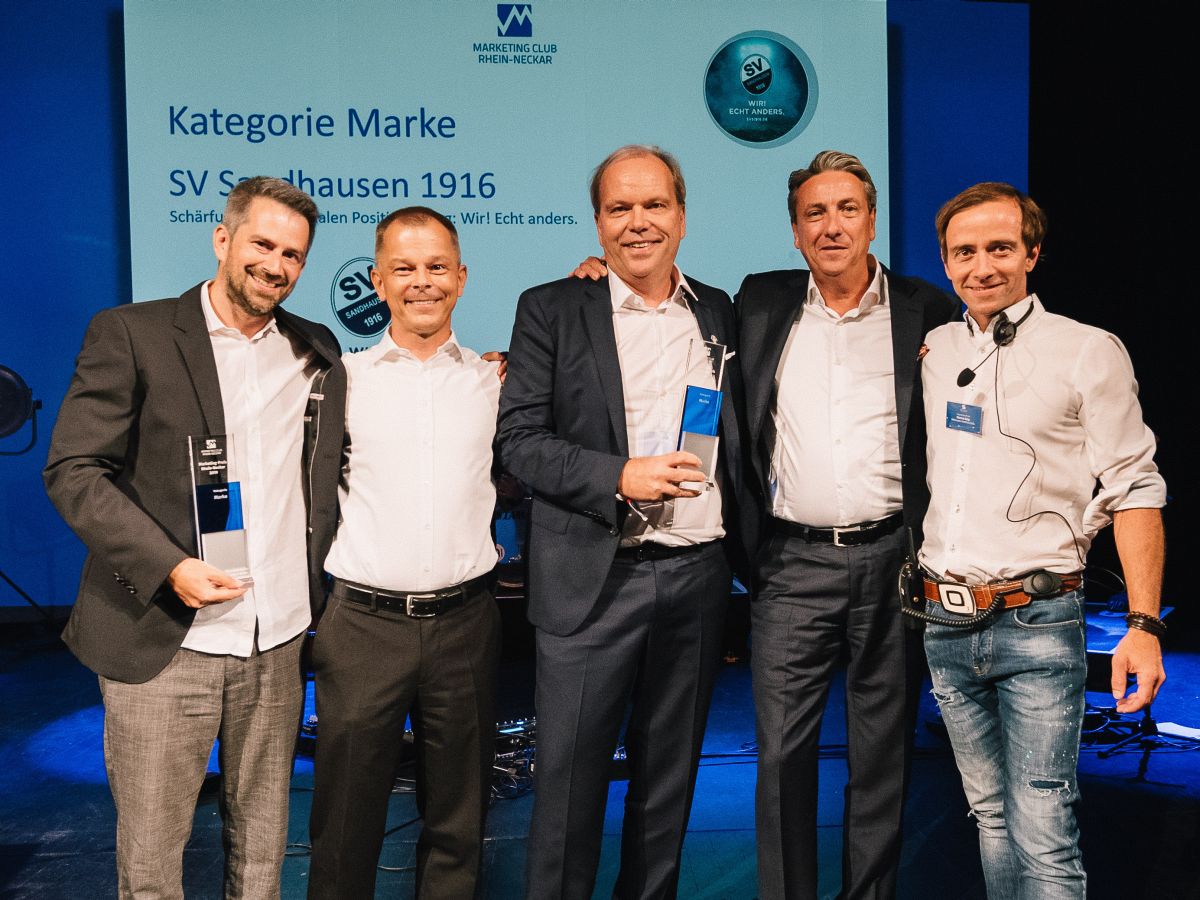 Der SV Sandhausen gewinnt den 8. Marketing-Preis in der Metropolregion Rhein-Neckar