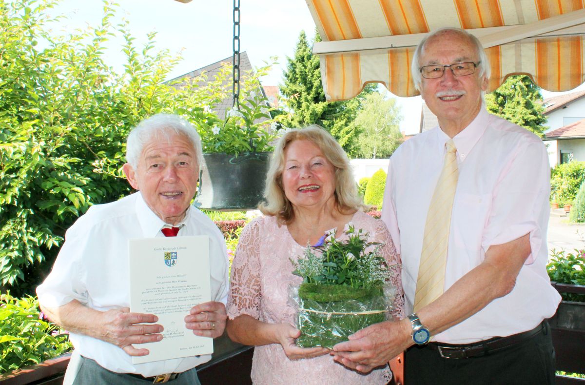 Sieglinde Maria und Hans Jochen Winkler feiern diamantenen 60. Hochzeitstag