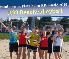 Jugend trainiert für Olympia – Beachvolleyball: 4. Platz für das Fr.-Ebert Gymnasium