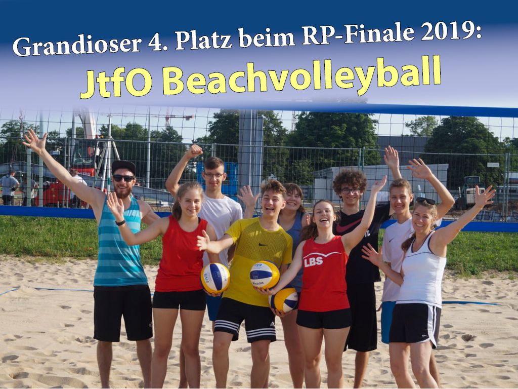 Jugend trainiert für Olympia – Beachvolleyball: 4. Platz für das Fr.-Ebert Gymnasium