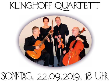 „Musikalische Kostbarkeiten“ im Rosensaal Leimen mit dem Klinghoff-Quartett