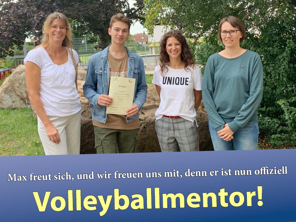 Fr.-Ebert-Gymnasium: Max Degraf (10c) ist neuer Volleyballmentor
