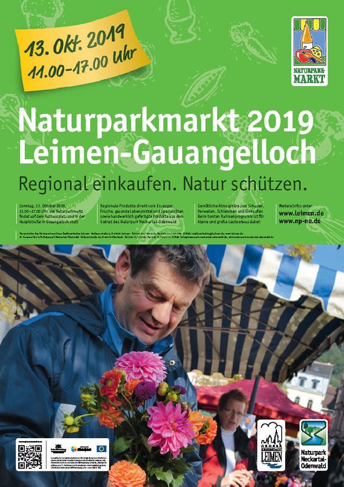 Naturparkmarkt-Finale am 13.10. in Gauangelloch - Vielfalt an regionalen Produkten
