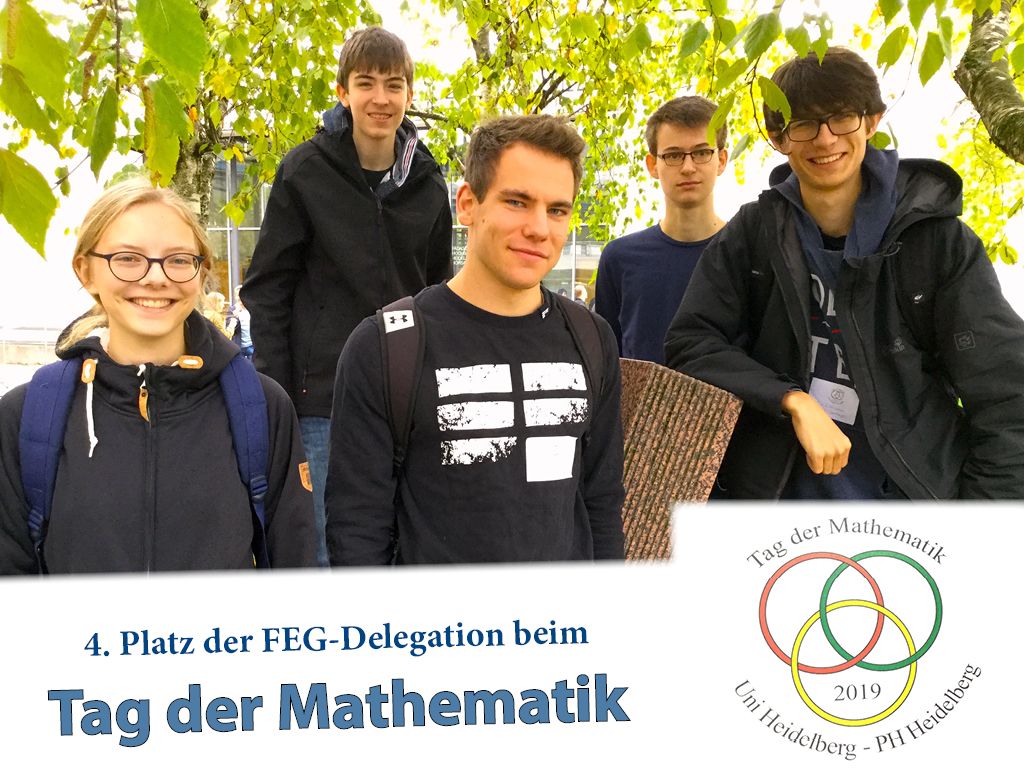 Matheteam des Fr.-Ebert-Gymnasiums beim Tag der Mathematik in Heidelberg