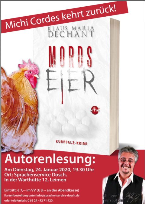 Vorankündigung: "Mordseier" - Autorenlesung mit Klaus Maria Dechant
