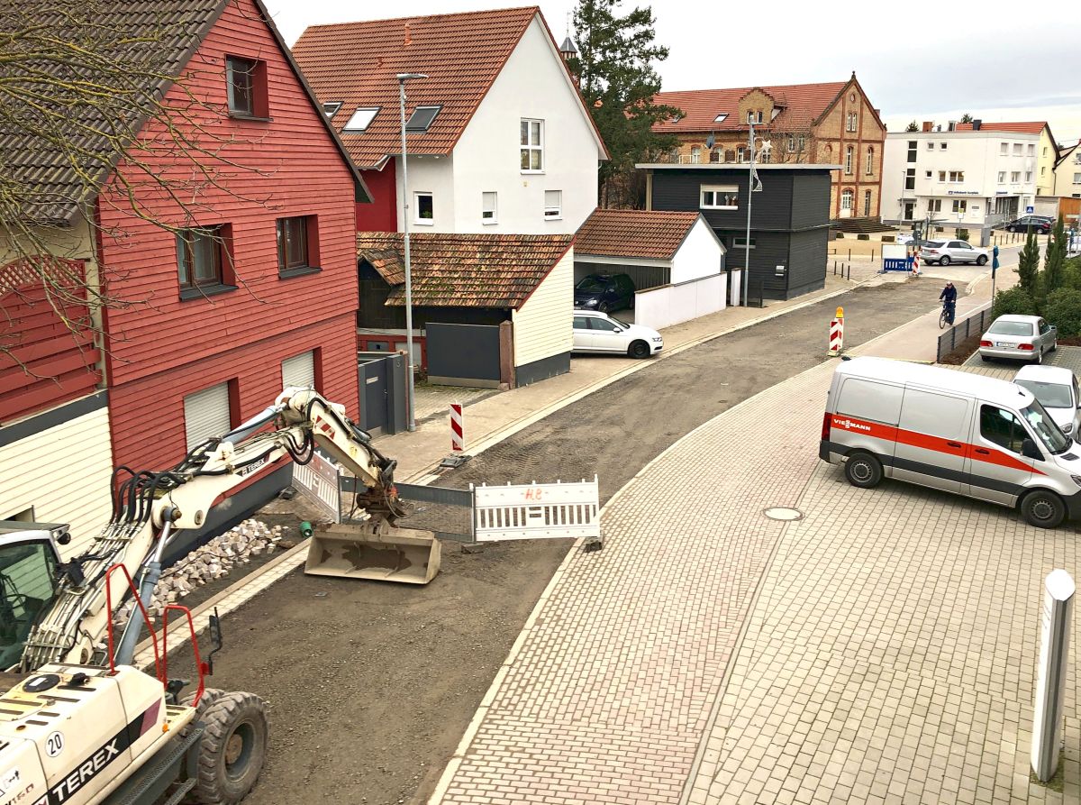 Baustelle Theodor-Heuss-Straße im Zeitplan - </br>Erster Teilabschnitt bereits abgeschlossen
