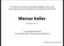 Nachruf: Herr Studiendirektor Werner Keller