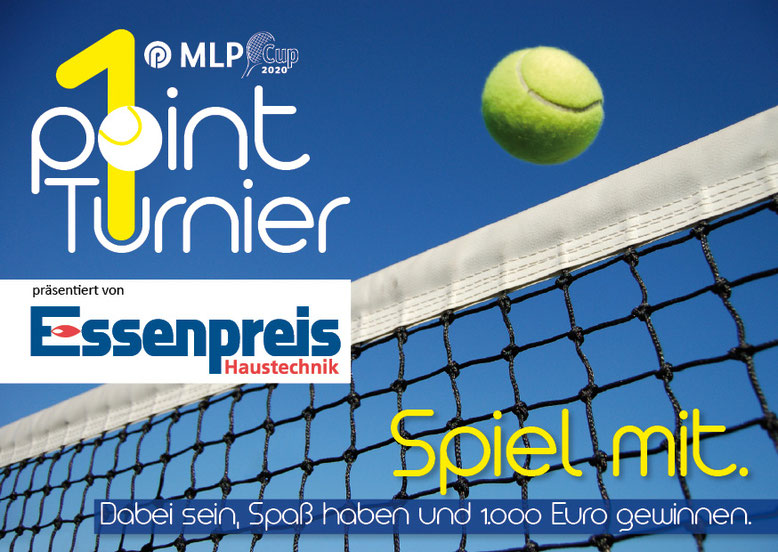 Tennis: 1-Punkt-Turnier - Jede*r kann teilnehmen - 1.000 € Gewinnprämie