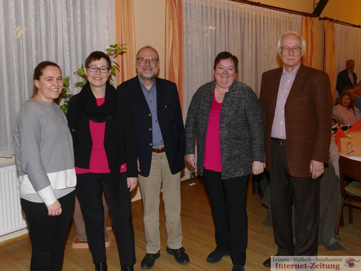 Winterfeier der SPD Leimen - Lisa-Marie Werner jüngstes Gemeinderatsmitglied