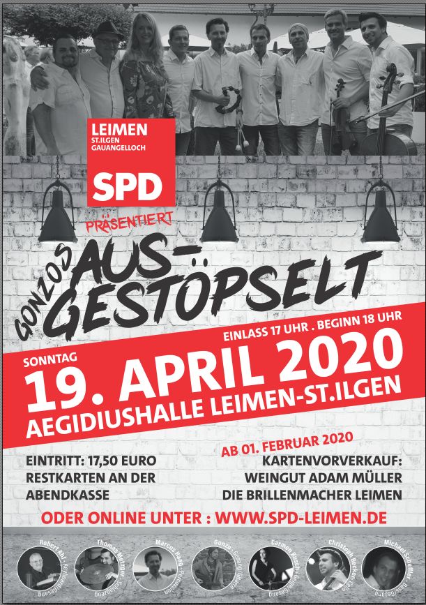 SPD Leimen präsentiert „GONZOs ausgestöpselt“ in der Aegidiuhalle