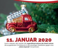 47. Christbaumaktion der Jugendfeuerwehren Leimen, St. Ilgen und Gauangelloch