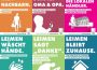 Leimen macht Mut: </br>Bunte Plakate geben Verhaltenstipps